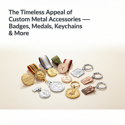 The Timeless Appeal of Custom Metal Accessories — Badges, Medals, Keychains & More