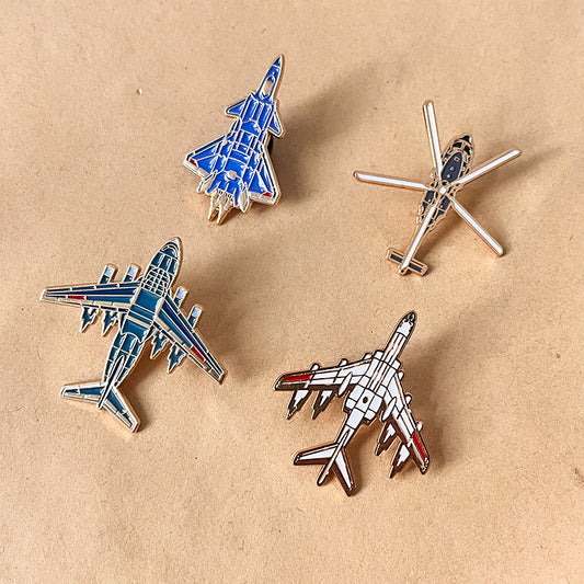 Wholesale Military Aircraft Enamel Pins