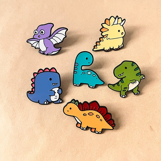 Custom Cartoon Dino Pins Supplier