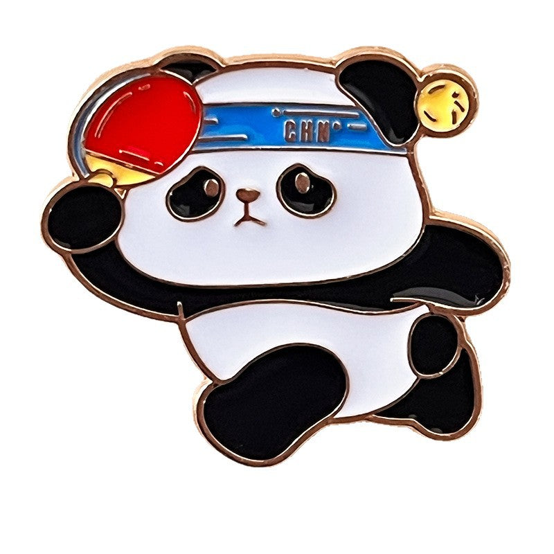 Panda Sports Enamel Pins Wholesale & Custom