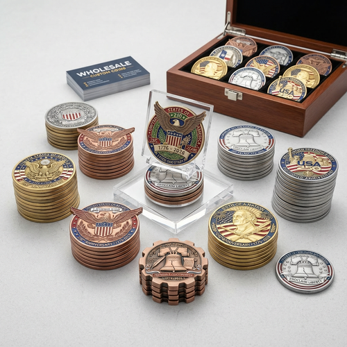 Custom Commemorative Challenge Coins | USA 250 Years Factory