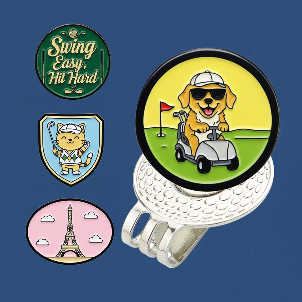 Golf Marker Enamel Pins Wholesale & Custom