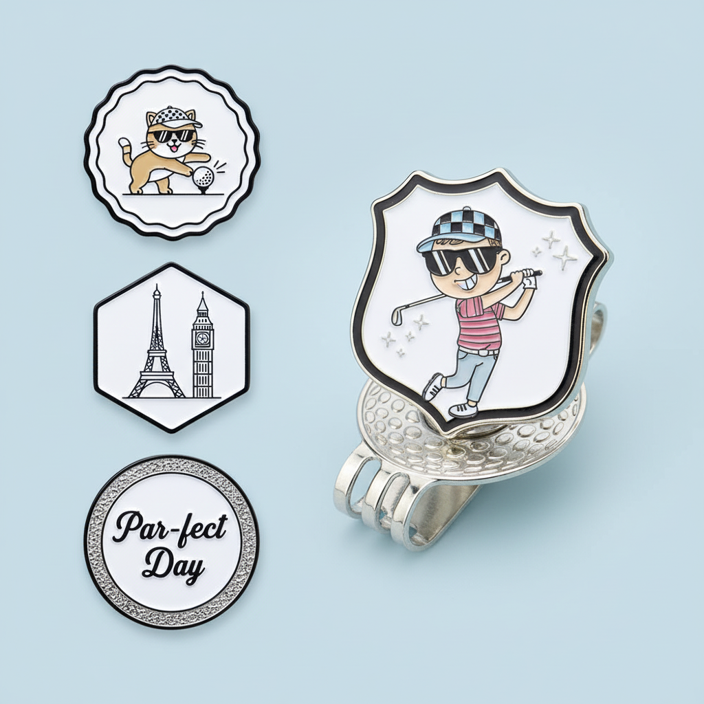 Golf Marker Enamel Pins Wholesale & Custom