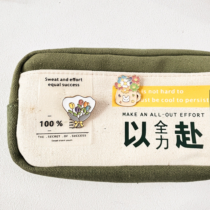 Custom Flower Enamel Pins Bulk