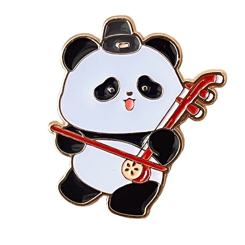 Panda Music Enamel Pins Wholesale & Custom